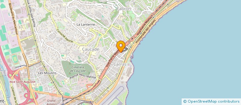 localisation de l'entreprise VROS à NICE