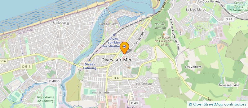 localisation de l'entreprise VROUM AUTO ECOLE  DIVES-SUR-MER