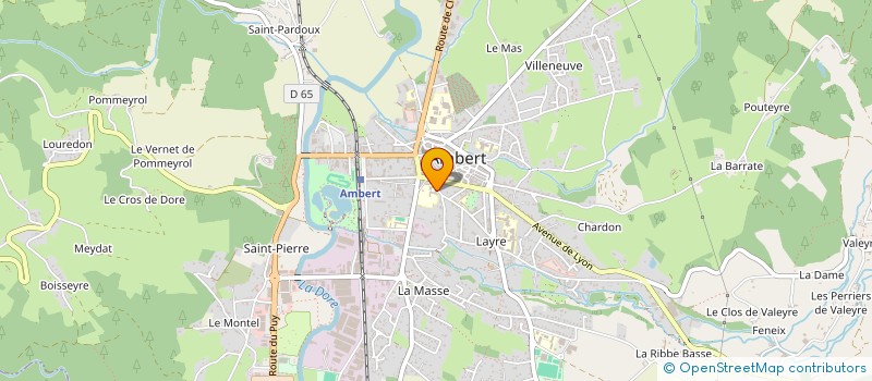 localisation de l'entreprise VROUM D'AMBERT  AMBERT