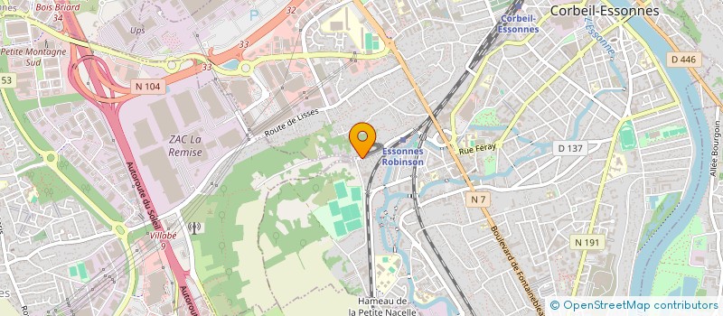 localisation de l'entreprise VRS PLOMBERIE à CORBEIL-ESSONNES
