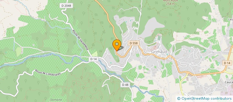 localisation de l'entreprise VRT à GRIMAUD