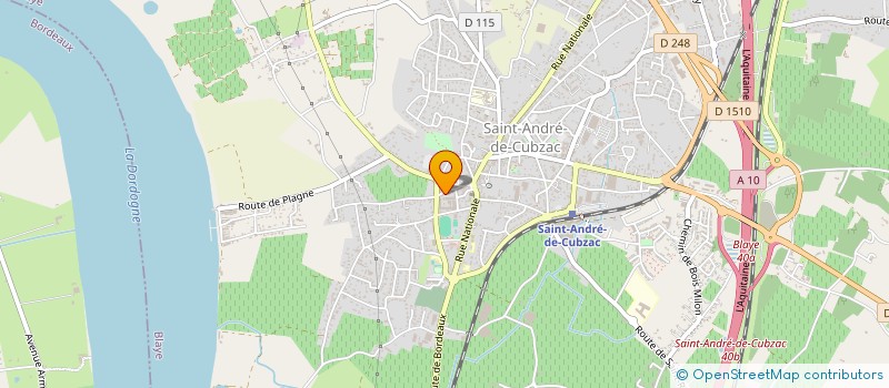 localisation de l'entreprise VRT BATIMENT SNC à SAINT-ANDRE-DE-CUBZAC