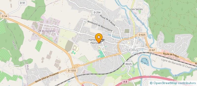 localisation de l'entreprise VRTEC S.A.S  LE MUY