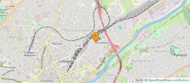 localisation de l'entreprise VS AUTO 87 à LIMOGES