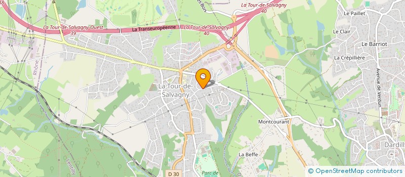 localisation de l'entreprise VS AUTOS à LA TOUR-DE-SALVAGNY