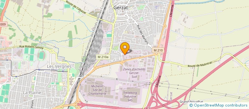 localisation de l'entreprise VS DISTRIBUTION  GERZAT