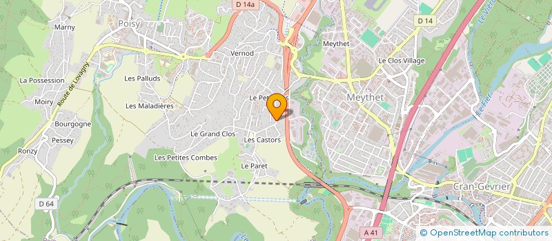 localisation de l'entreprise VS ELECTRICITE à POISY