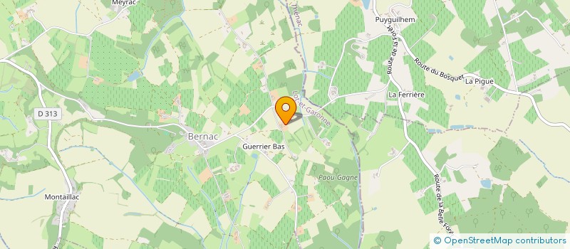 localisation de l'entreprise VS HABITAT  SAVIGNAC-DE-DURAS