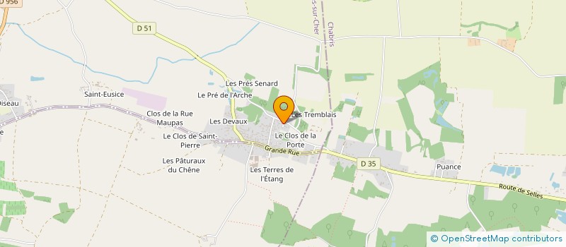 localisation de l'entreprise VS IMMO  SELLES-SUR-CHER