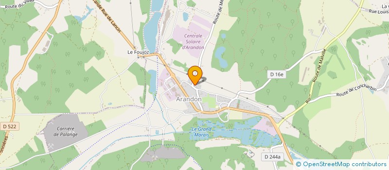 localisation de l'entreprise VS MACONNERIE  ARANDON-PASSINS