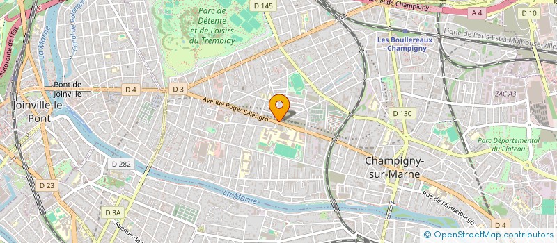 localisation de l'entreprise VSA BATIMENT à CHAMPIGNY-SUR-MARNE