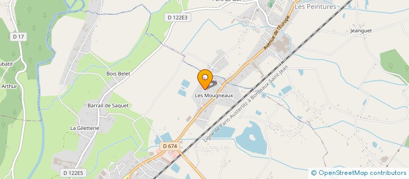 localisation de l'entreprise VSA INVEST  COUTRAS