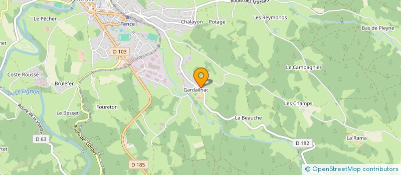 localisation de l'entreprise VSAG MOTORS  TENCE