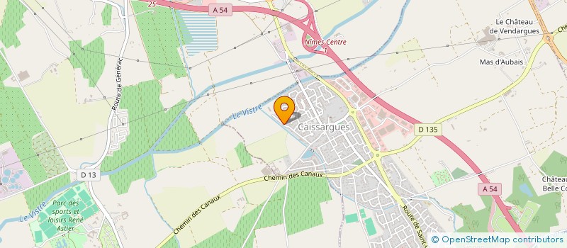 localisation de l'entreprise VSB&ASSOCIES  CAISSARGUES