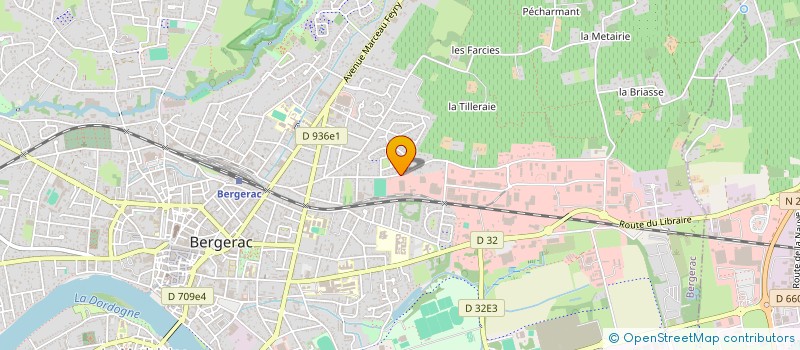 localisation de l'entreprise VSB INDUSTRIE à BERGERAC