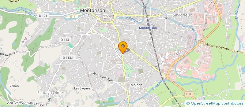 localisation de l'entreprise VSCE PRODUCTION  MONTBRISON