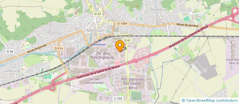 localisation de l'entreprise VSD 2013  DAGNEUX