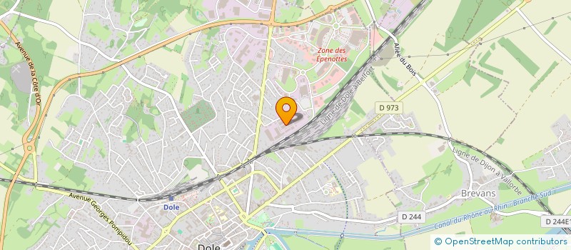 localisation de l'entreprise VSD 39 à DOLE
