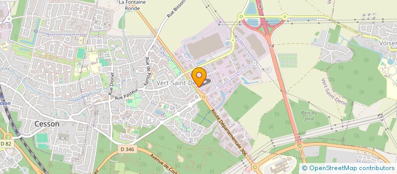localisation de l'entreprise VSDA 77 à VERT-SAINT-DENIS