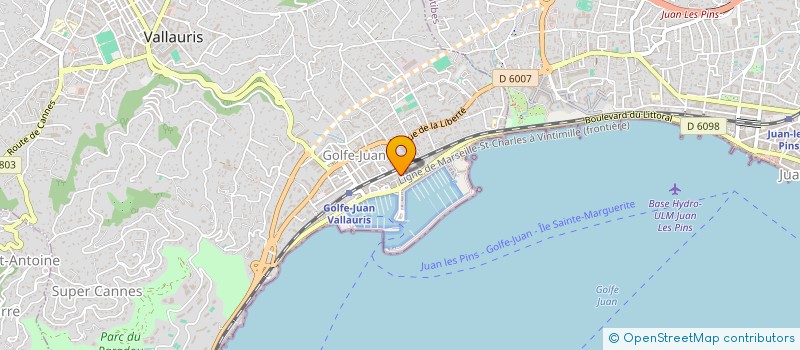 localisation de l'entreprise VSE CARLA à VALLAURIS