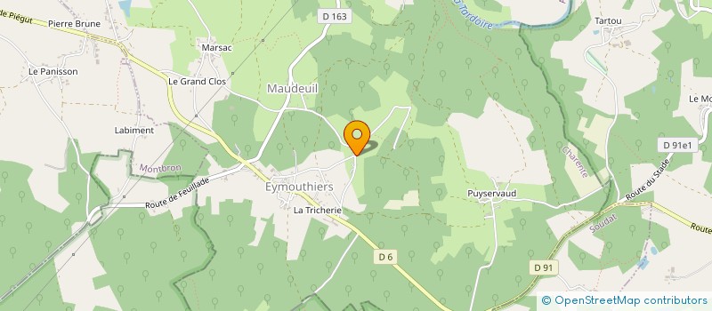 localisation de l'entreprise VSF à EYMOUTHIERS