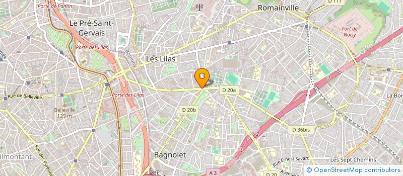 localisation de l'entreprise VSG 70 PARIS  BAGNOLET