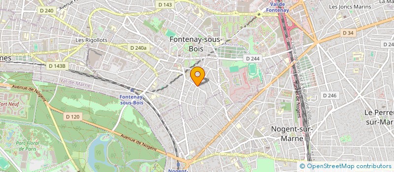 localisation de l'entreprise VSI BATIMENT à FONTENAY-SOUS-BOIS