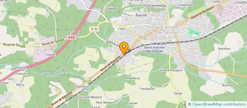 localisation de l'entreprise VSL à SAINT-VINCENT-DE-TYROSSE