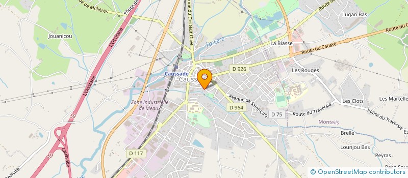 localisation de l'entreprise VSM  CAUSSADE