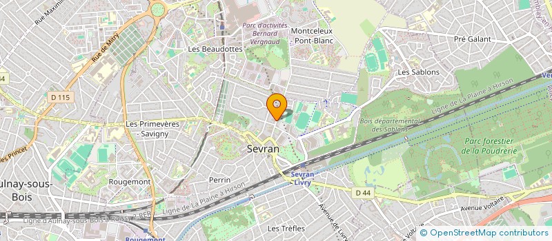 localisation de l'entreprise VSM BATIMENT à SEVRAN