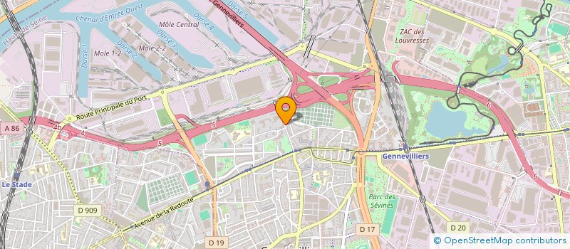 localisation de l'entreprise VSM CFA à GENNEVILLIERS