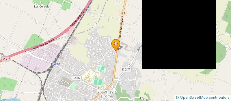 localisation de l'entreprise VSN LIVRON  LIVRON-SUR-DROME