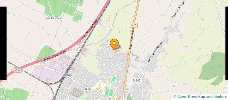 localisation de l'entreprise VSN VINON  LIVRON SUR DROME