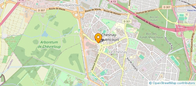 localisation de l'entreprise VSOLUTION à LE CHESNAY-ROCQUENCOURT