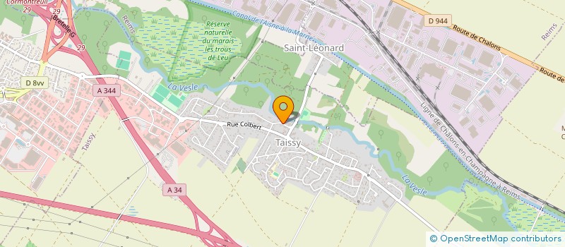 localisation de l'entreprise VSP 51  TAISSY