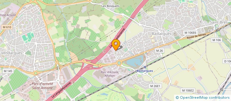 localisation de l'entreprise VSP à BAILLARGUES