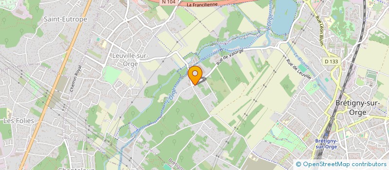 localisation de l'entreprise VSP à BRETIGNY-SUR-ORGE