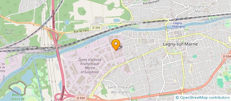 localisation de l'entreprise VSP MARNE LA VALLEE  LAGNY-SUR-MARNE