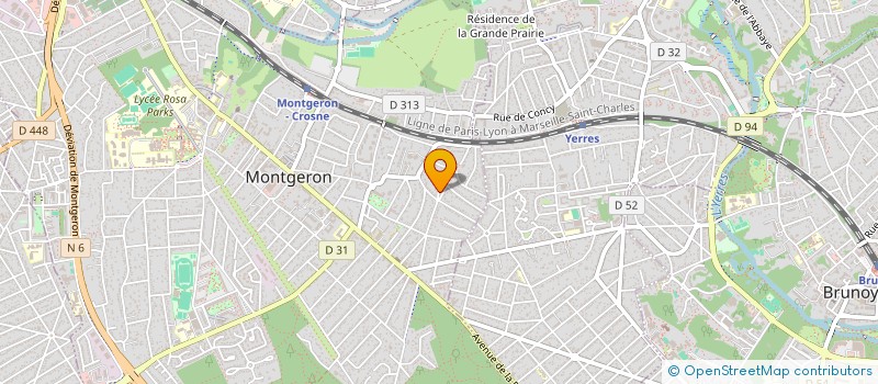 localisation de l'entreprise VSP91 à MONTGERON