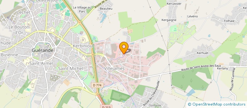 localisation de l'entreprise VSPA AUTO  GUERANDE