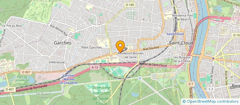 localisation de l'entreprise VSQA à SAINT-CLOUD