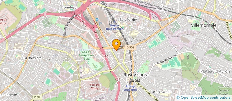 localisation de l'entreprise VSR TRANSPORT à ROSNY-SOUS-BOIS