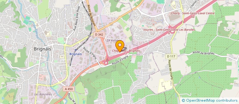 localisation de l'entreprise VSS GROUPE à BRIGNAIS