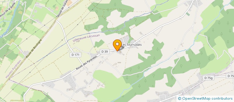 localisation de l'entreprise VSV  VILLENEUVE-LECUSSAN