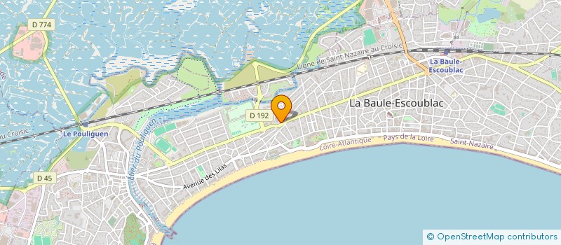 localisation de l'entreprise VSV GROUPE  LA BAULE-ESCOUBLAC