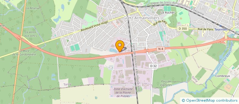 localisation de l'entreprise VSYS SARL à GRETZ ARMAINVILLIERS