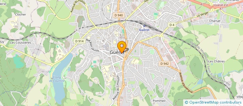 localisation de l'entreprise VT-AVOCAT à GUERET