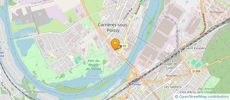 localisation de l'entreprise VT'CITY  CARRIERES-SOUS-POISSY