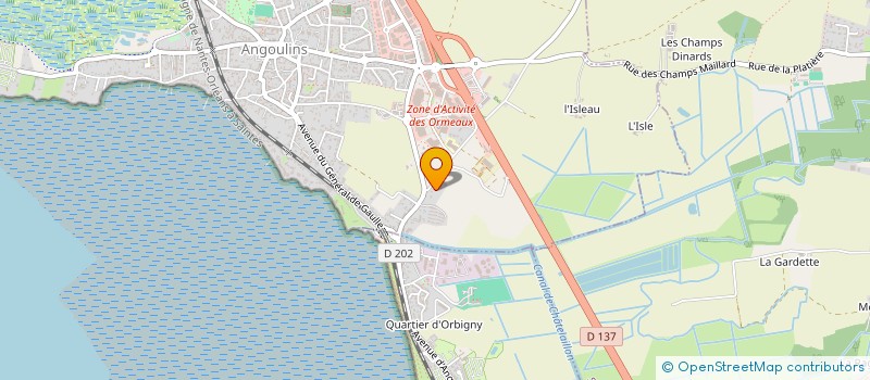 localisation de l'entreprise VT CREA  ANGOULINS