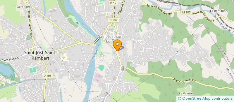 localisation de l'entreprise VT INVEST à SAINT-JUST-SAINT-RAMBERT